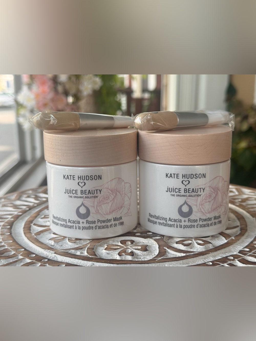Kate Hudson x Juice Beauty Acacia Rose Powder Face Mask 50g 2-Pack NEW